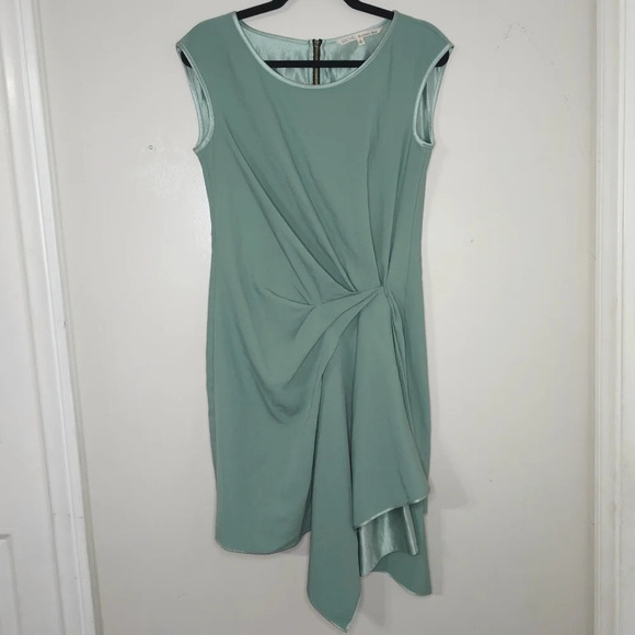 RACHEL RACHEL ROY Most Wanted 2 Sheath Dress w/ Faux Tie Waist, Jade, S - Picture 2 of 11